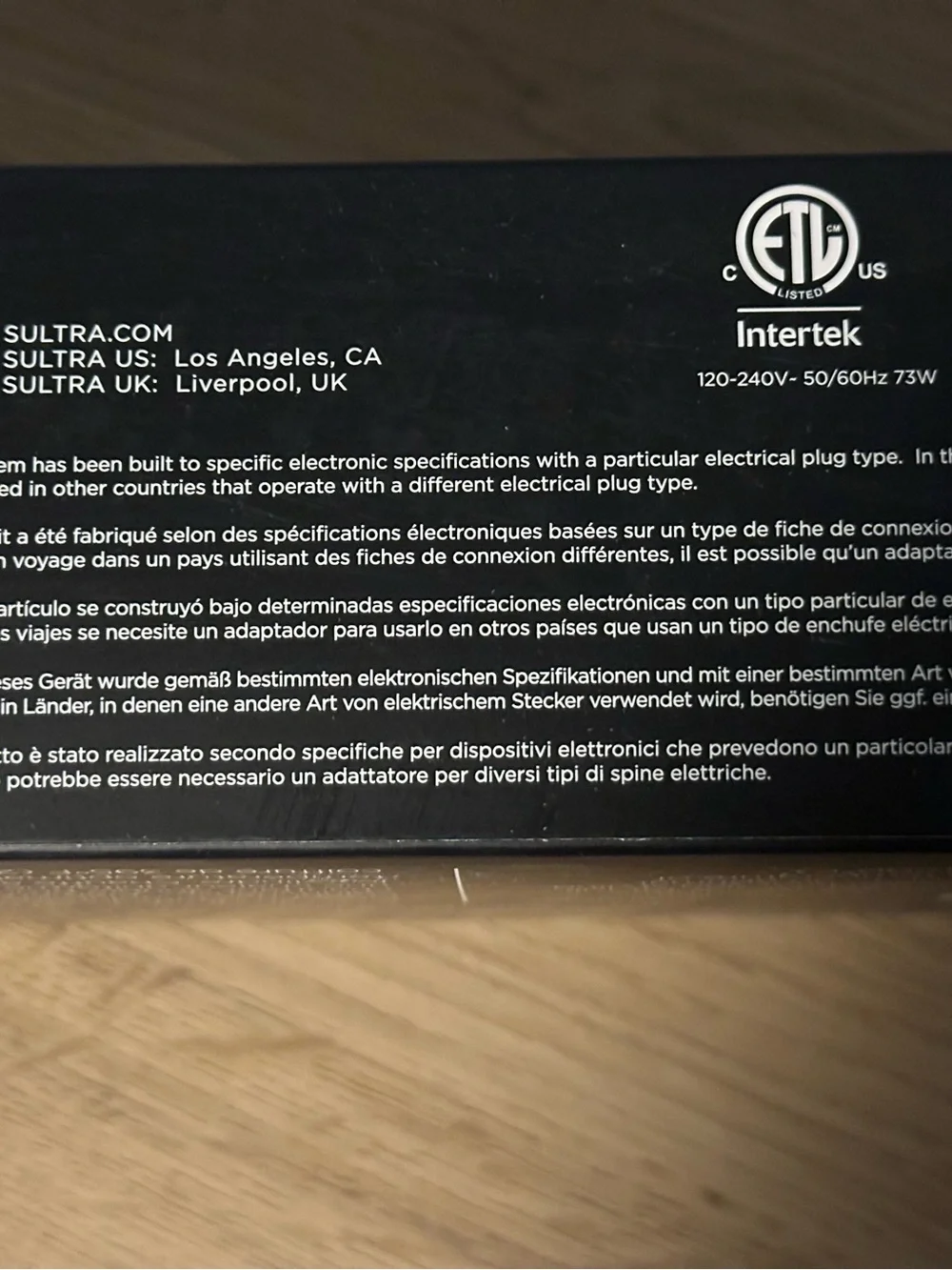 Sultra Bombshell Collection 1.5” Curling Iron Tourmaline Ceramic New in Box